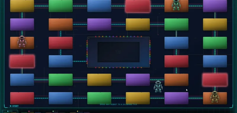 Robot Rescue — race robots across a circuit board